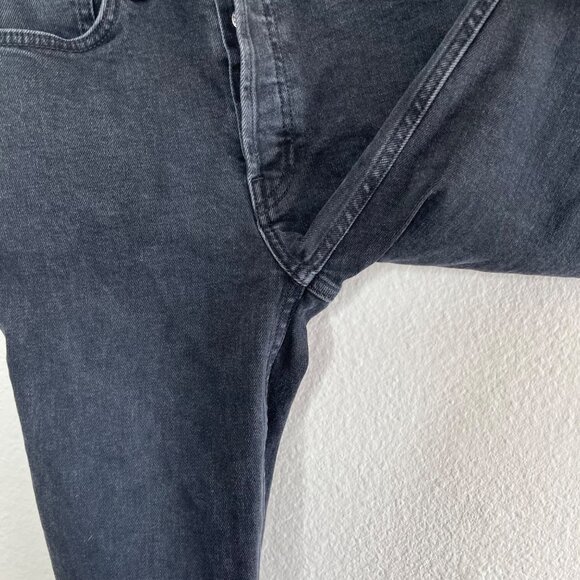 Re/Done Originals Black High Rise Ankle Crop Denim Jeans Size 25 - Picture 8 of 12